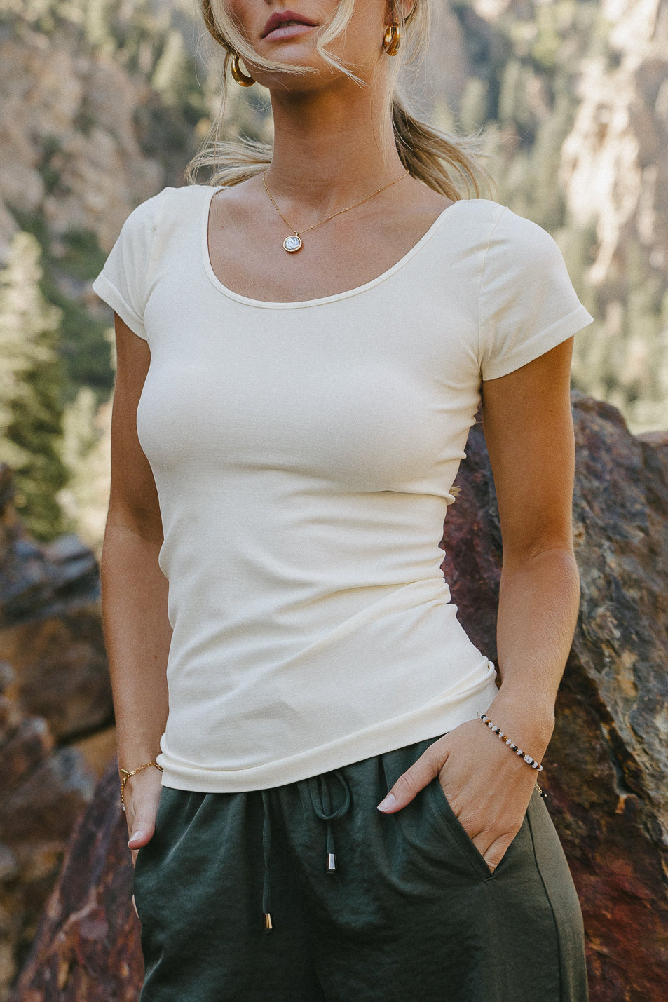 Hayley Top in Ivory