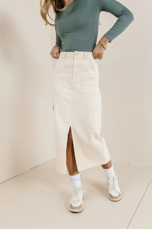 Khloe Cargo Denim Skirt - FINAL SALE