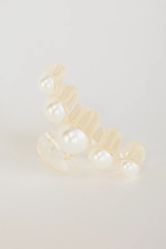 Oversized Pearl Claw Clip in Large - FINAL SALE