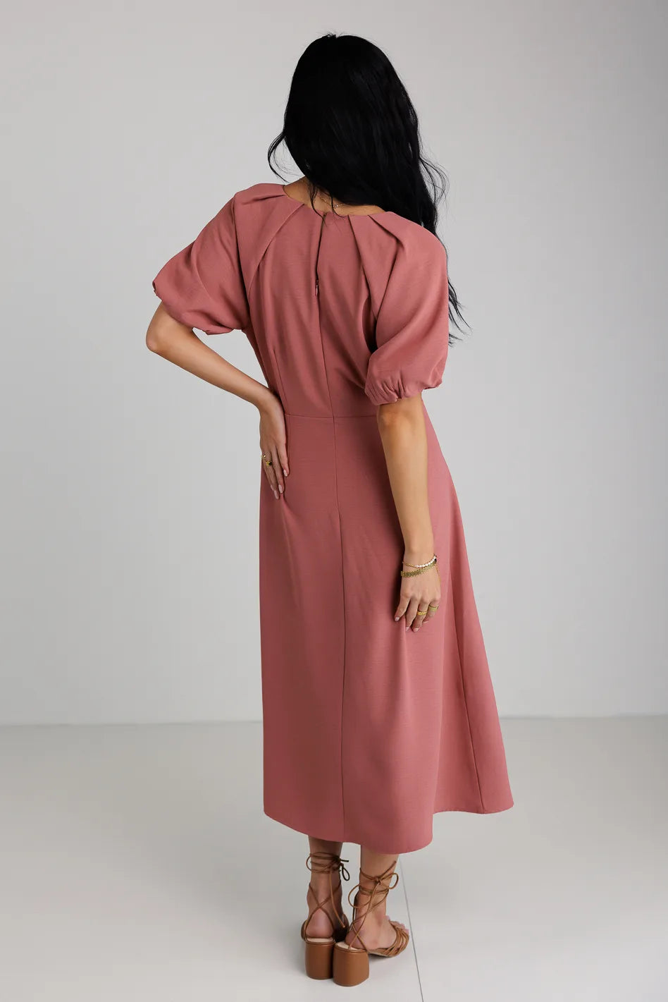 Maeve Midi Dress in Mauve - FINAL SALE