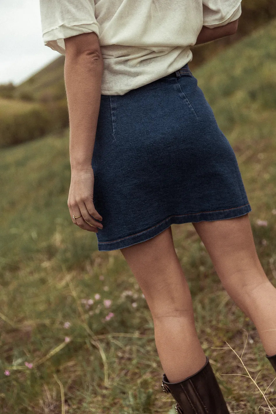 Beatrice Denim Mini Skirt - FINAL SALE