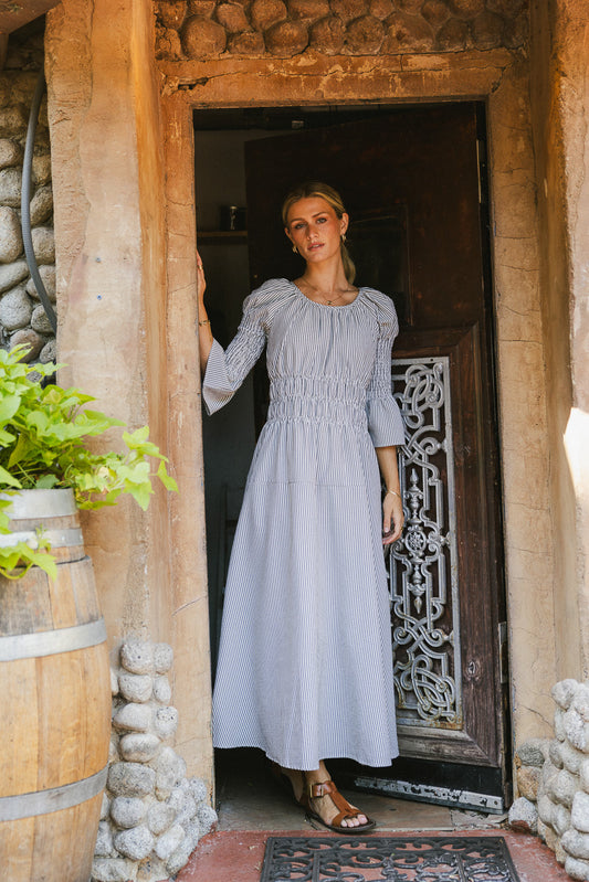 Kenny Stripe Smocked Maxi Dress - FINAL SALE