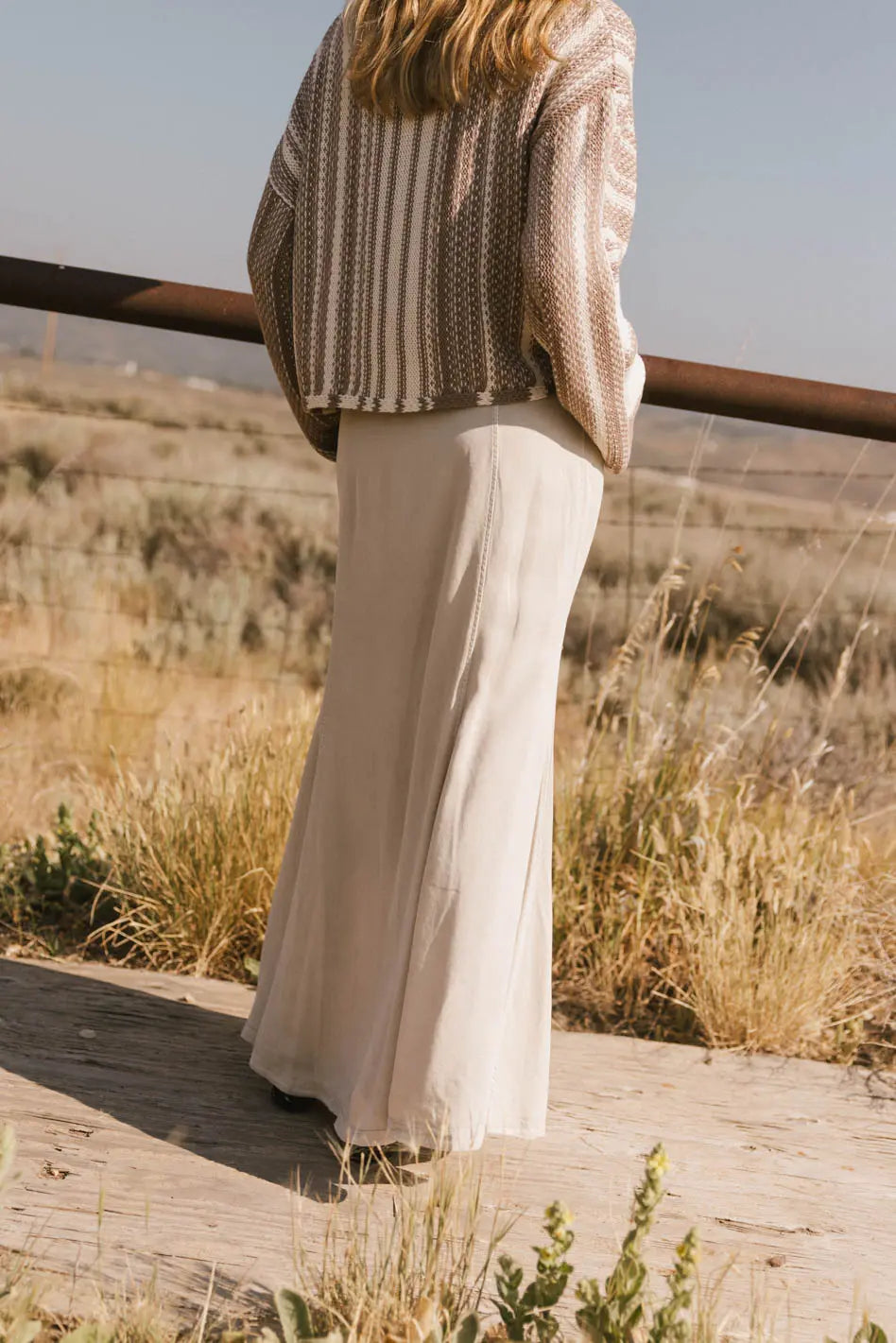 Sunny Maxi Skirt in Taupe - FINAL SALE