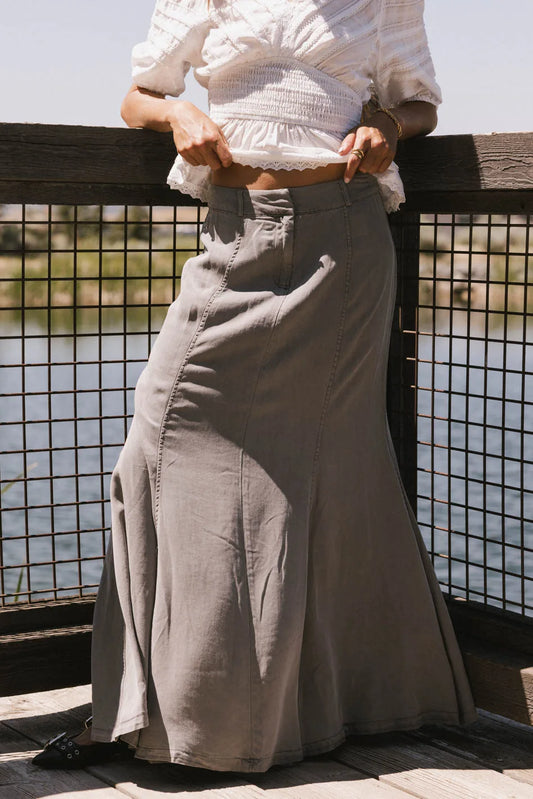Sunny Maxi Skirt in Grey - FINAL SALE