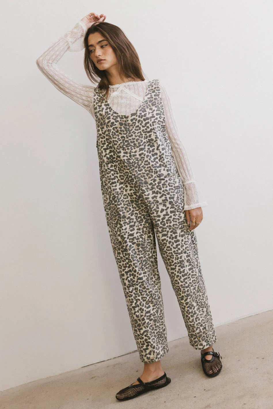 Ziggy Leopard Overalls - FINAL SALE