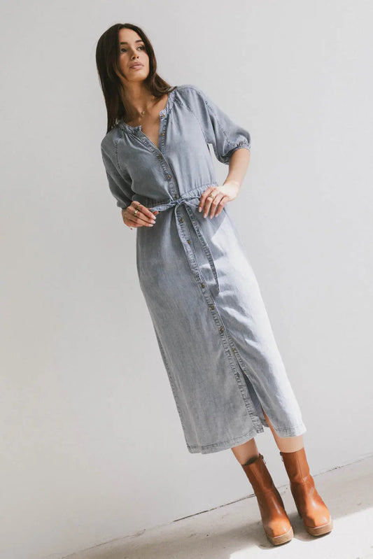 Marigold Denim Midi Dress - FINAL SALE