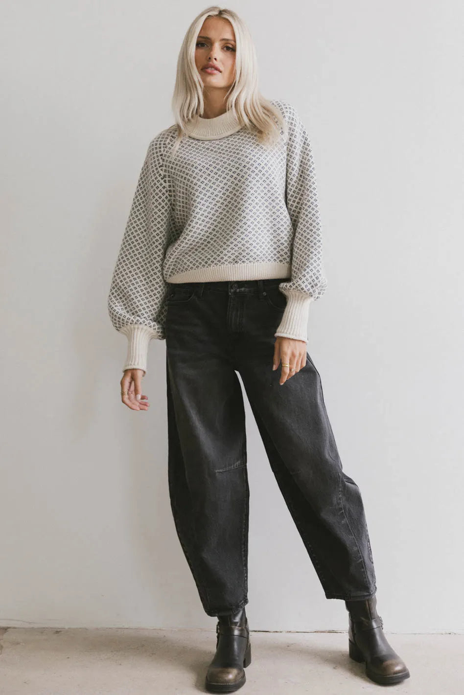 Nathalia Knit Sweater in Ivory - FINAL SALE