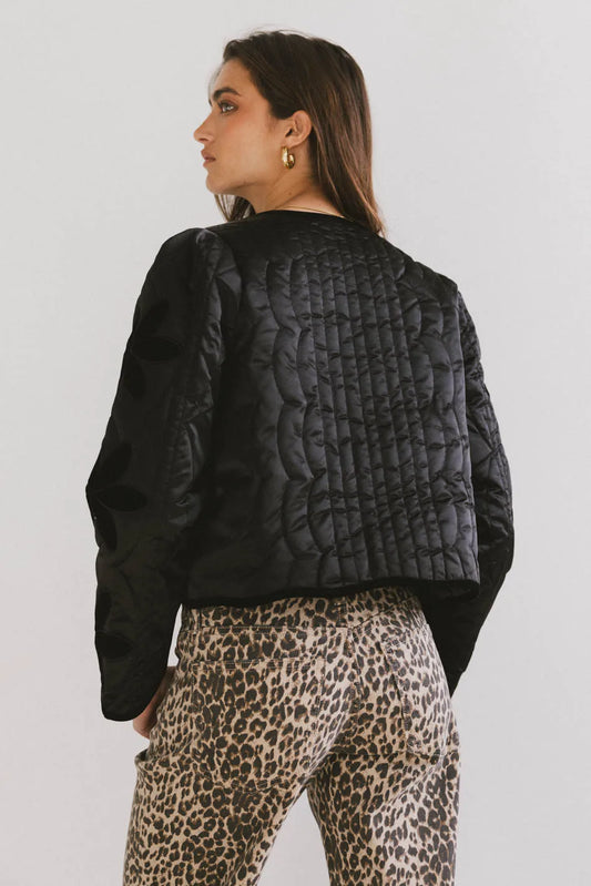 Shelly Quilted Jacket in Black - FINAL SALE
