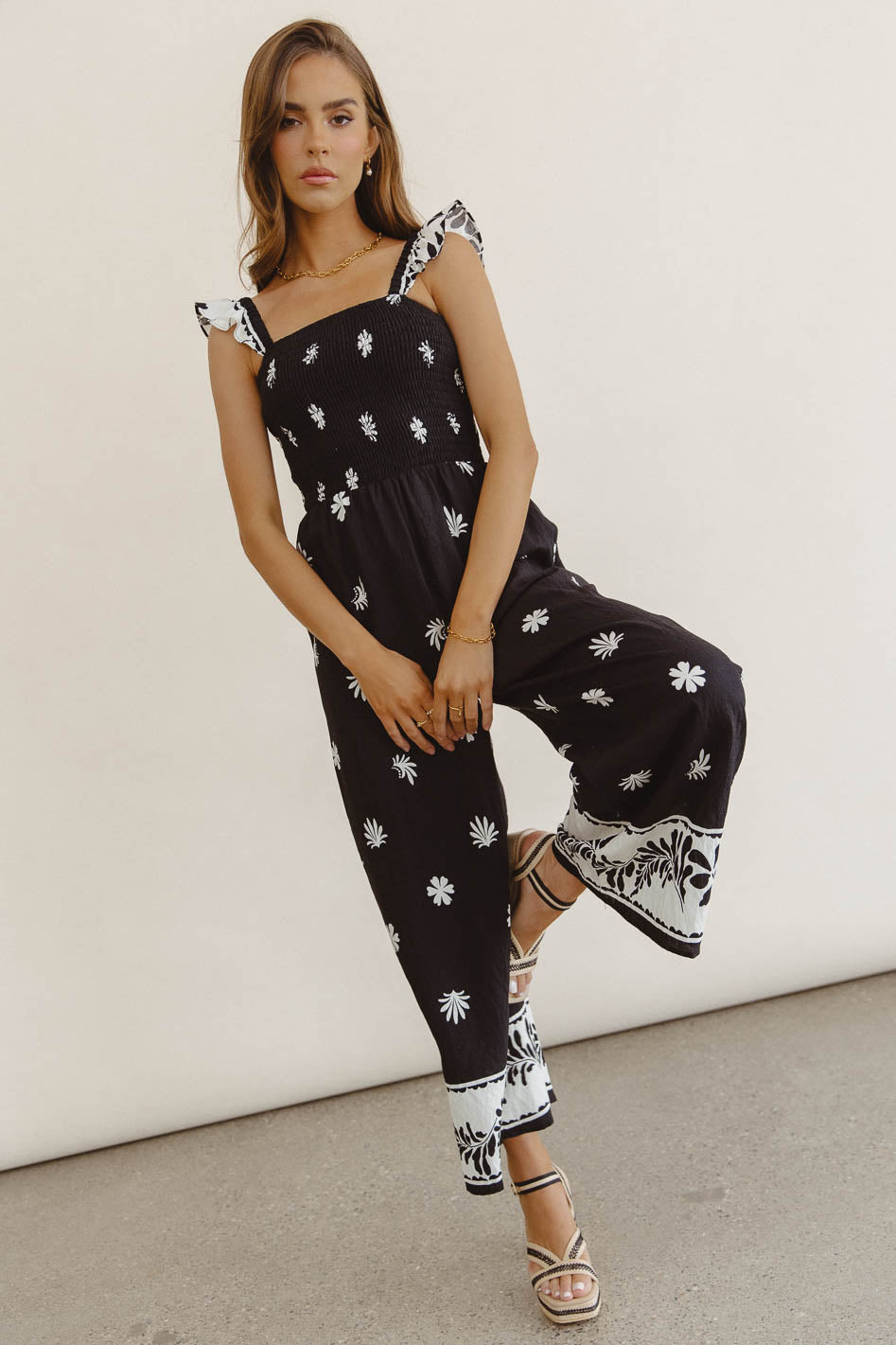 Krista Smocked Jumpsuit - FINAL SALE