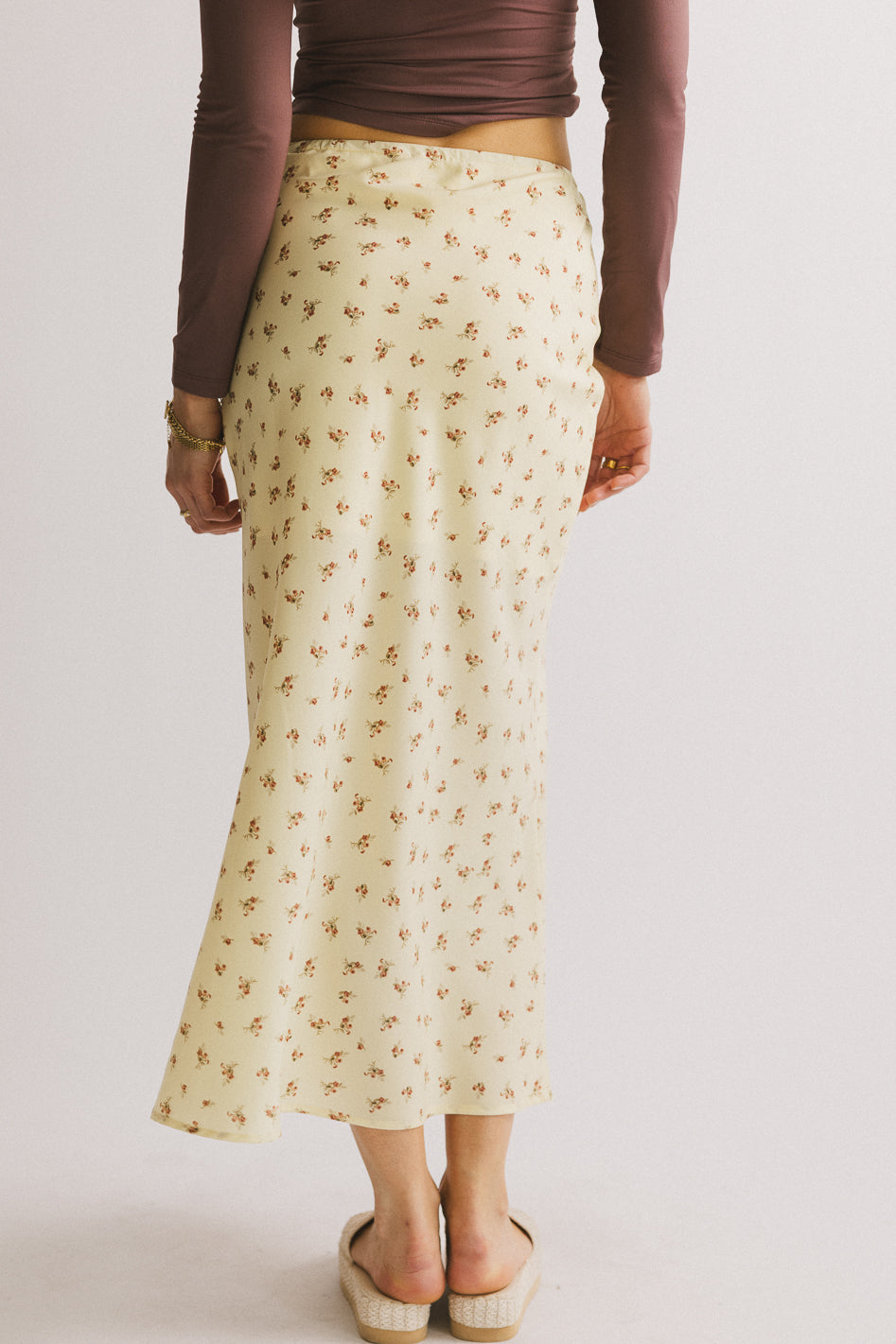 Royal Floral Midi Skirt - FINAL SALE