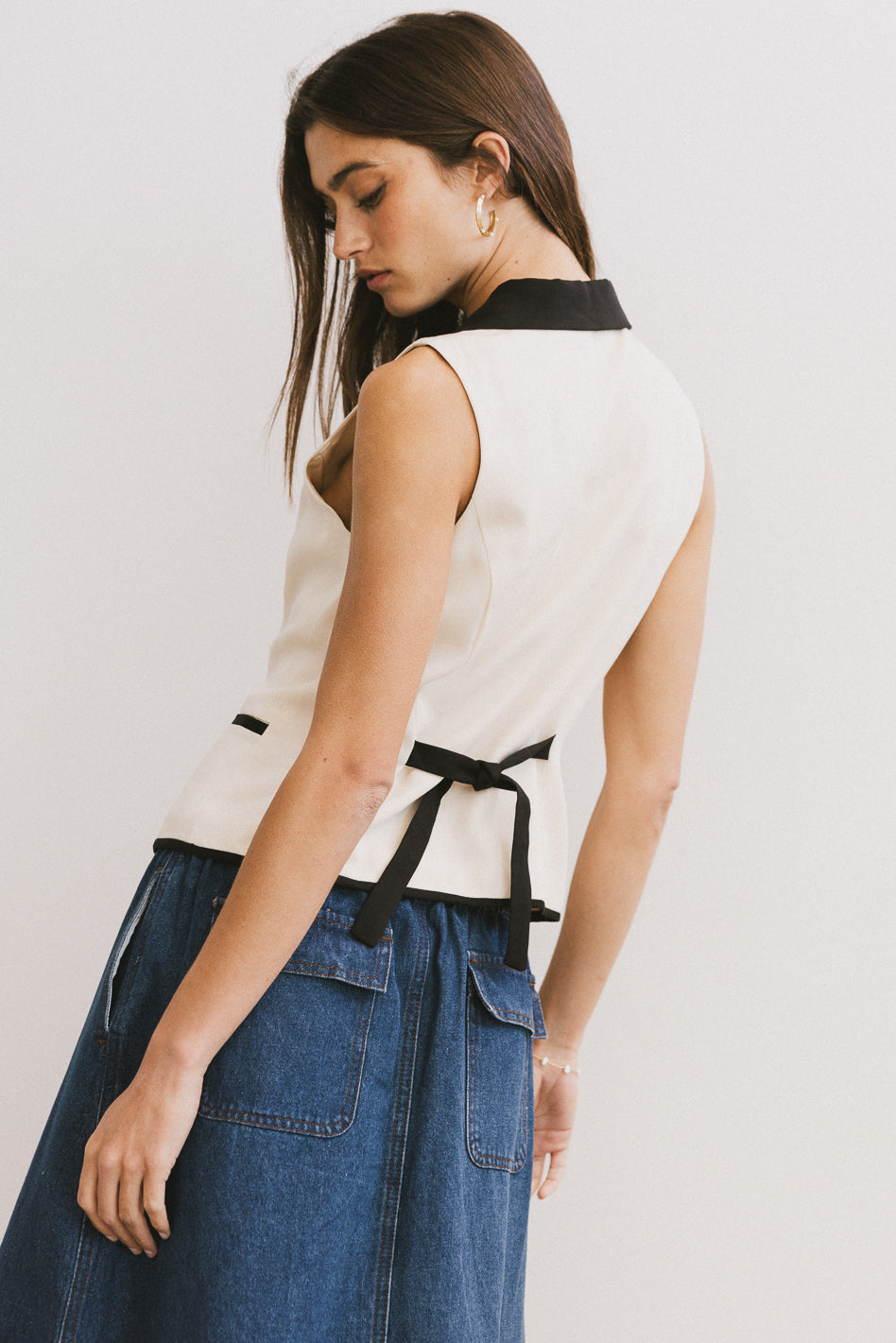 Linda Collared Vest - FINAL SALE