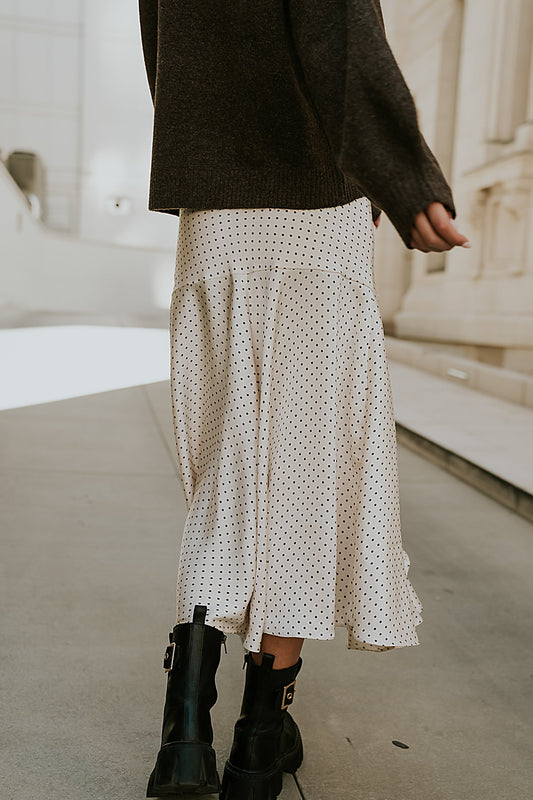 Everly Satin Midi Skirt - FINAL SALE
