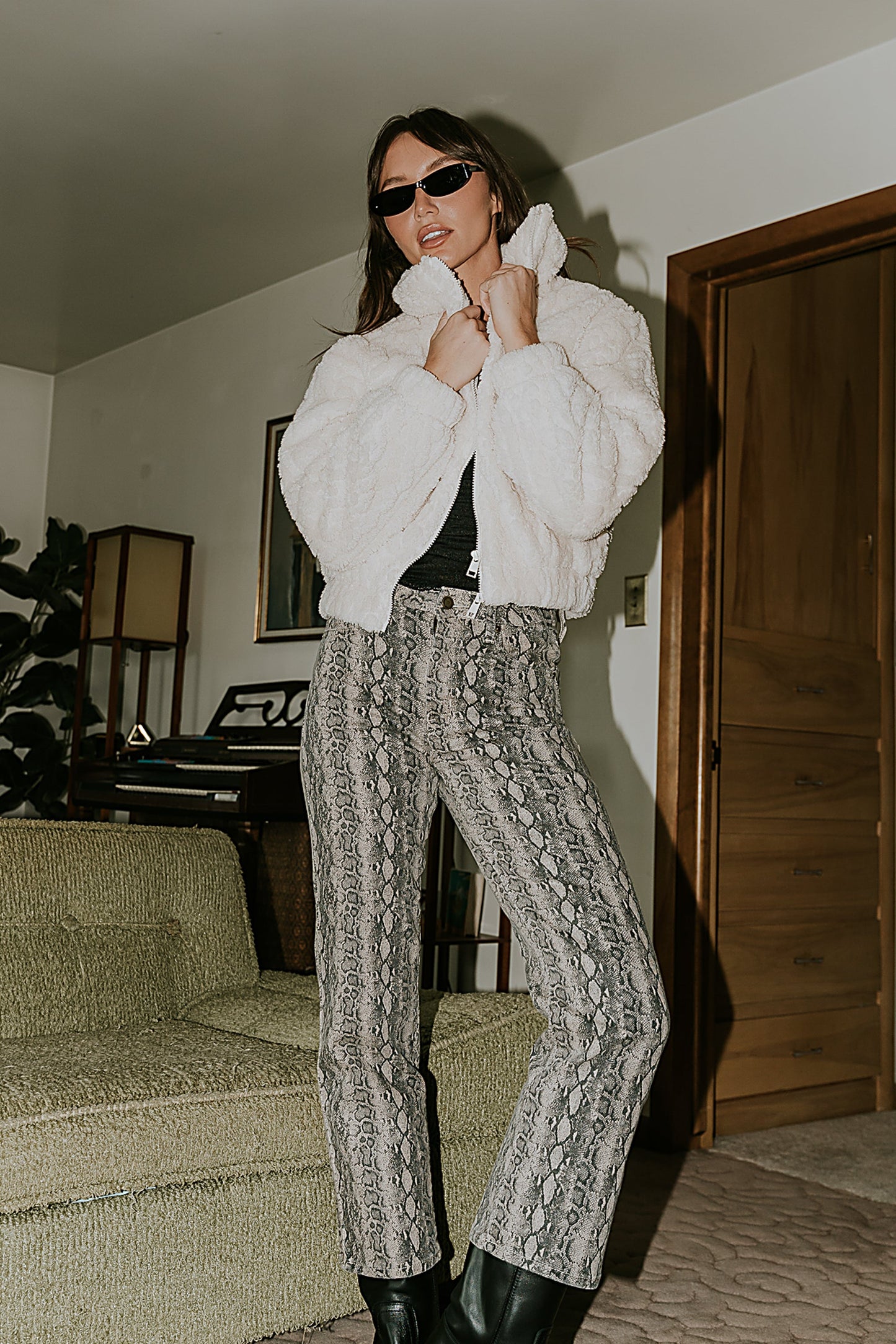 Minnie Sherpa Bomber Jacket - FINAL SALE