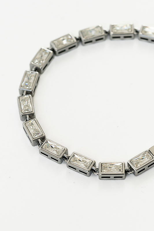 Torri Rhinestone Bracelet in Silver