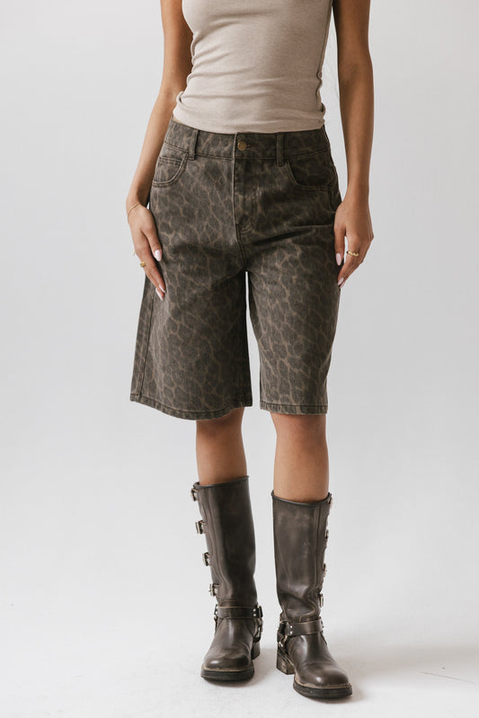 Jessy Leopard Bermuda Shorts - FINAL SALE