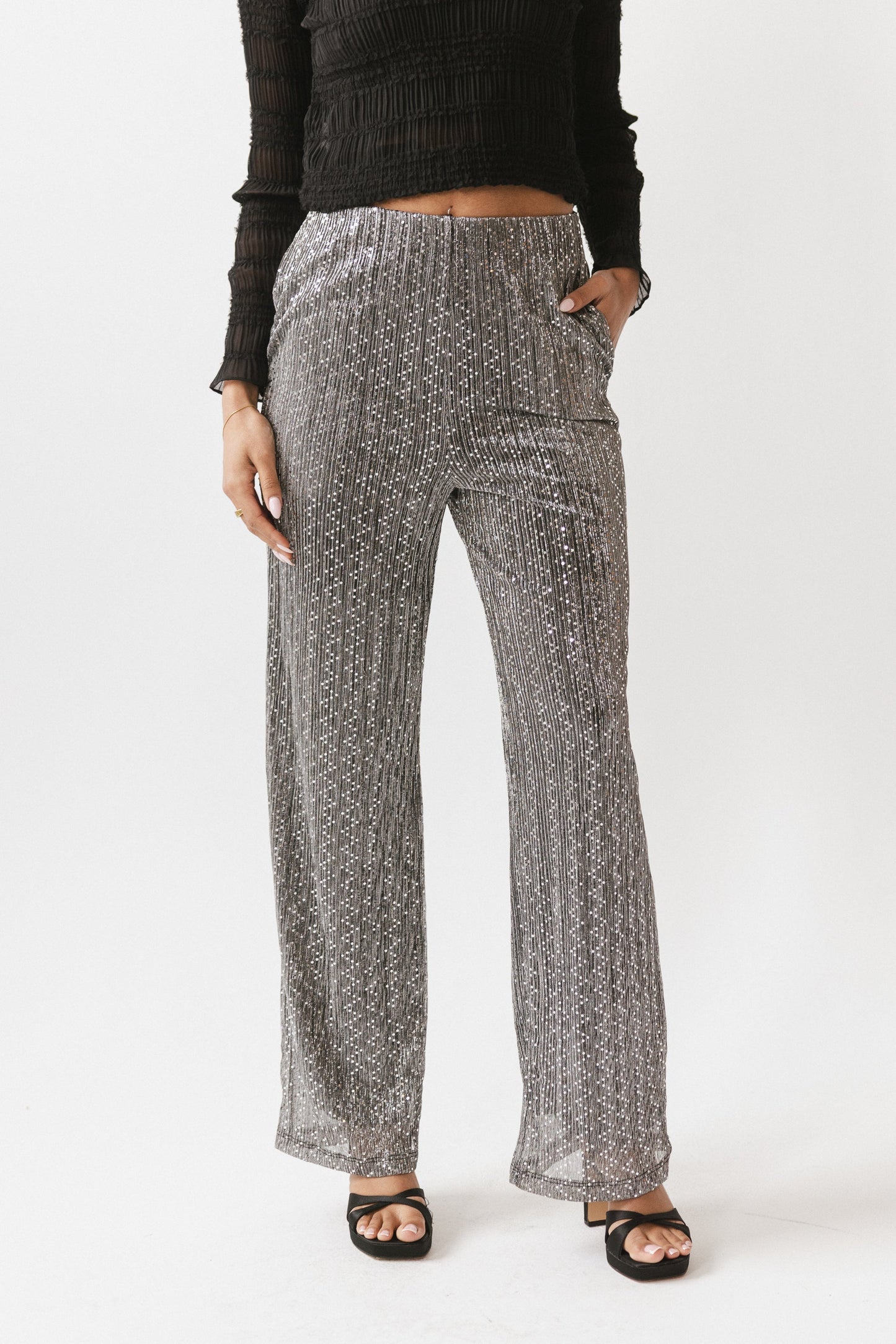 Clara Sparkly Wide Leg Pants - FINAL SALE