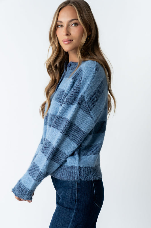 Russel Oversized Sweater in Blue