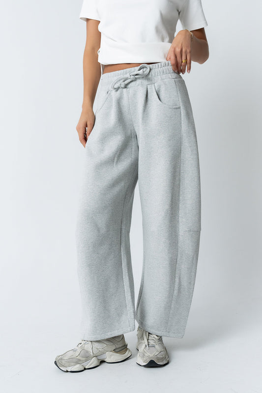 Maribel Barrel Sweatpants in Grey