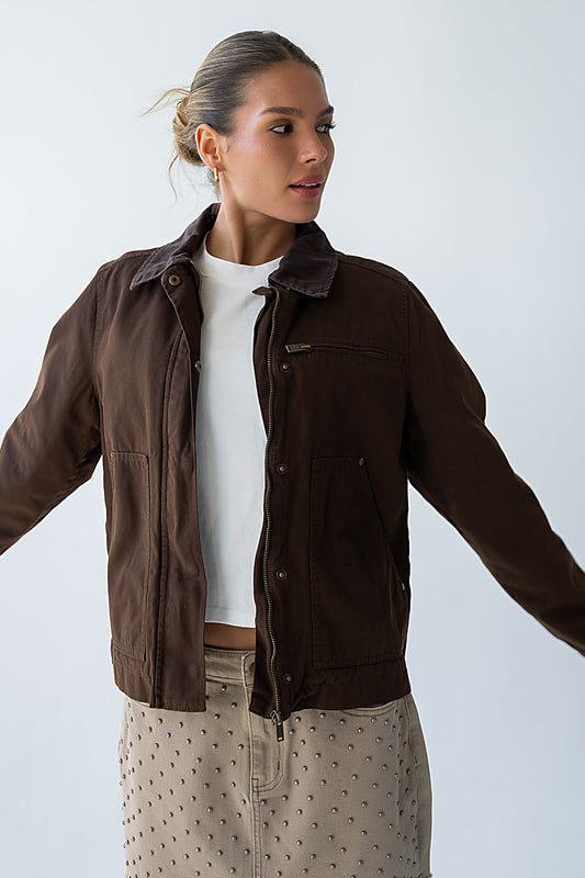 Ember Barn Jacket in Brown