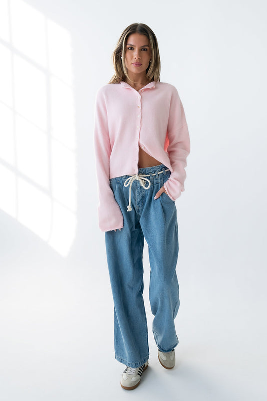 Maci Cardigan in Pink