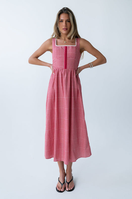 Kenzy Plaid Midi Dress