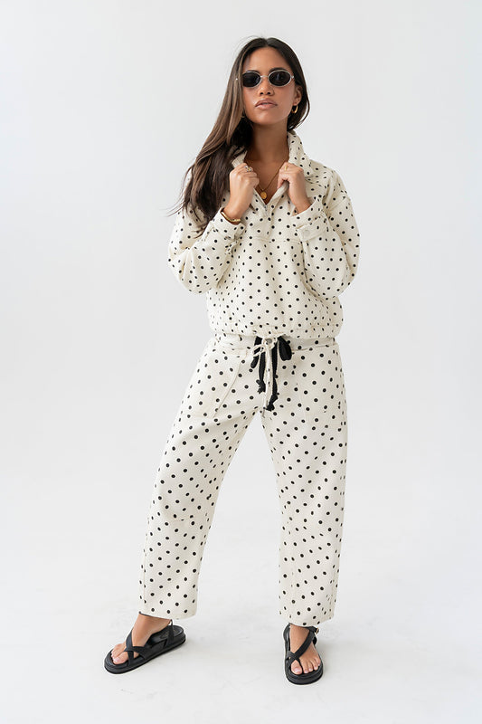 Priya Polka Dot Barrel Jeans