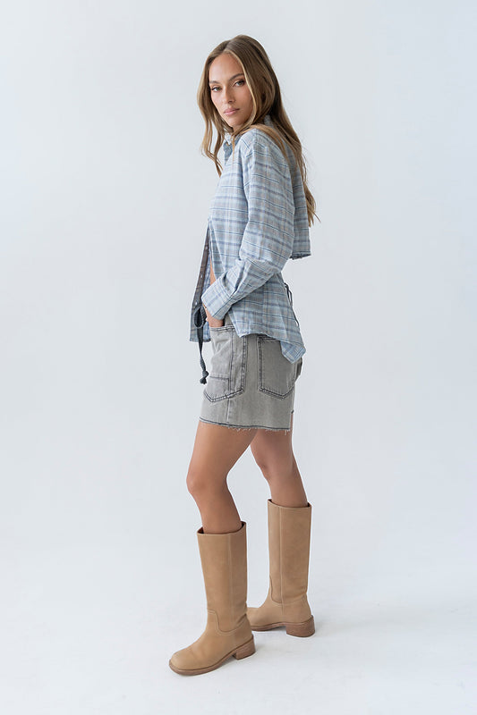 Jodie Plaid Button Up