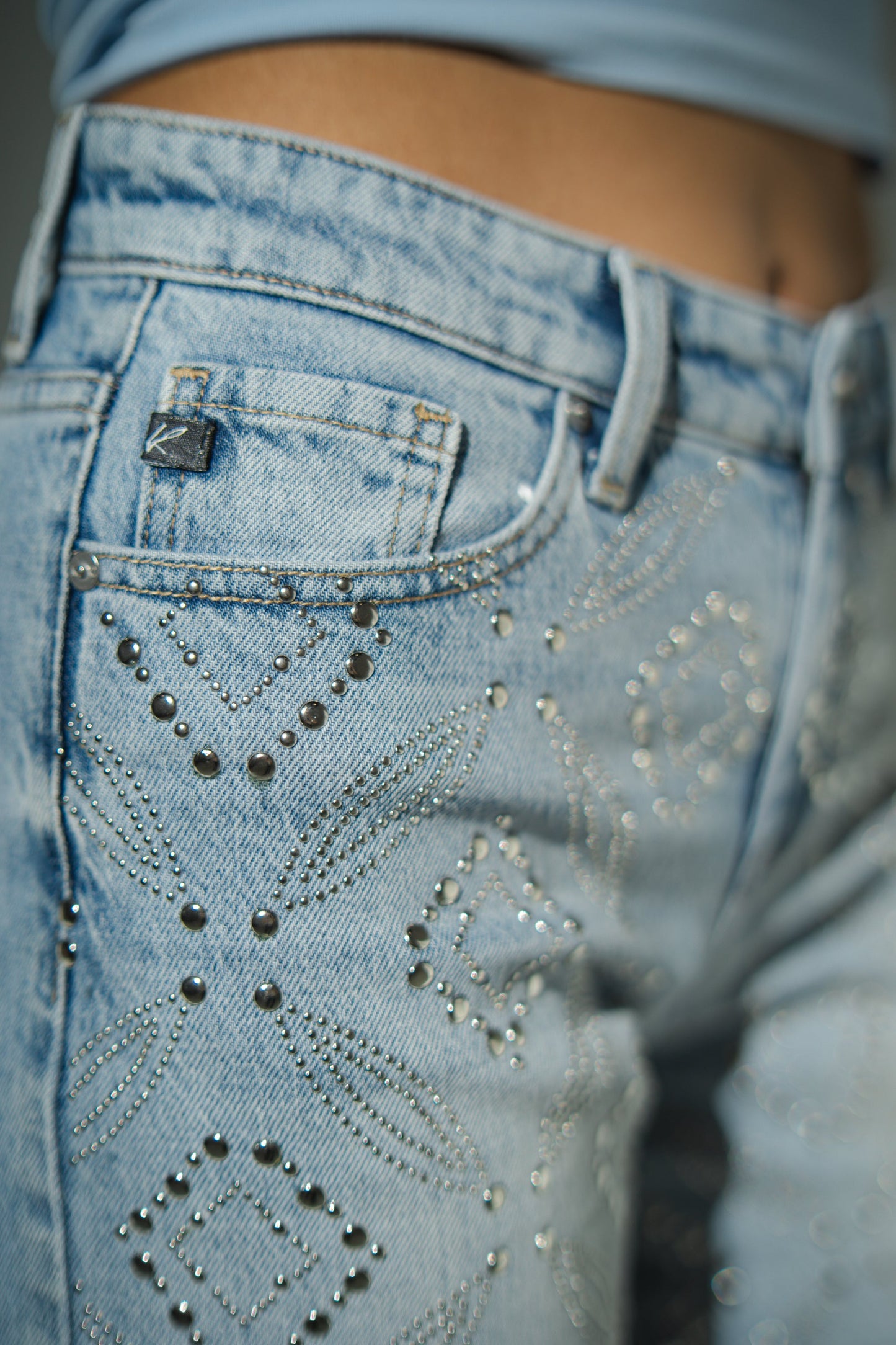 Sydney Studded Denim Shorts