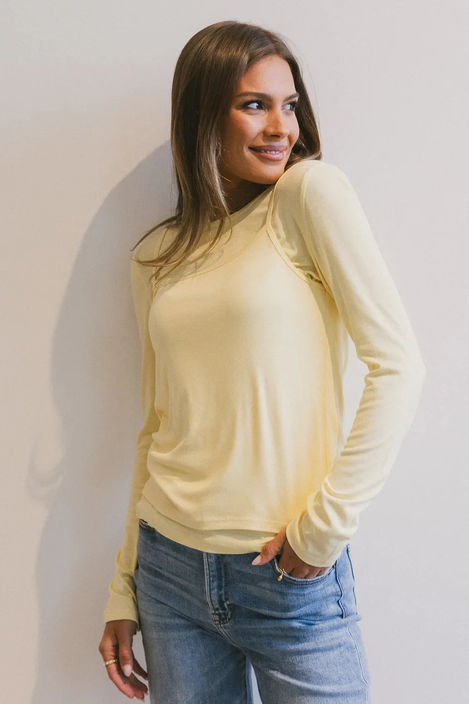 Annalise Knit Top in Yellow - FINAL SALE