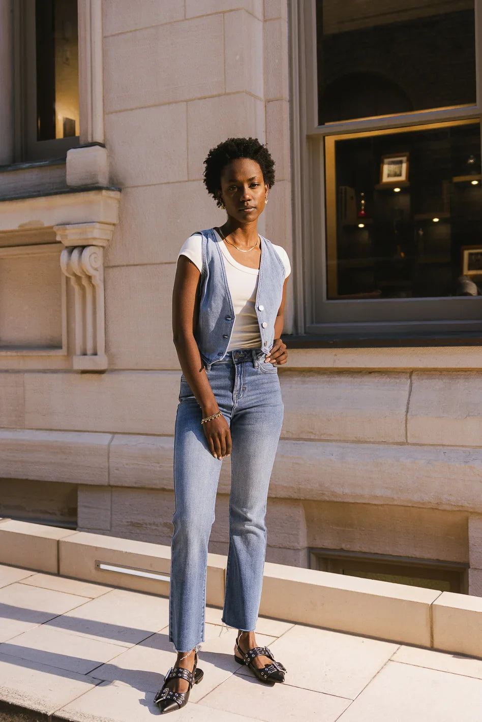 Allegra Cropped Bootcut Jeans - FINAL SALE
