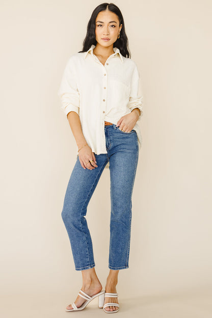 Tillie Straight Leg Jeans in Medium Wash - FINAL SALE
