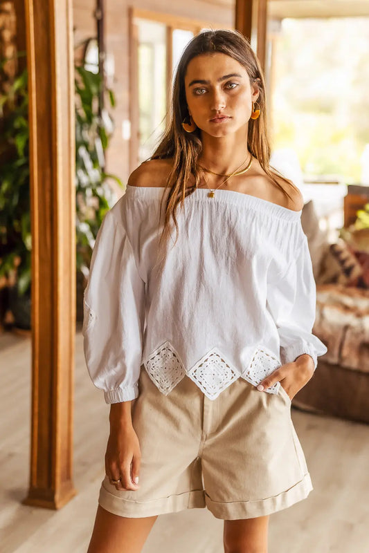 Wren Shorts in Tan - FINAL SALE