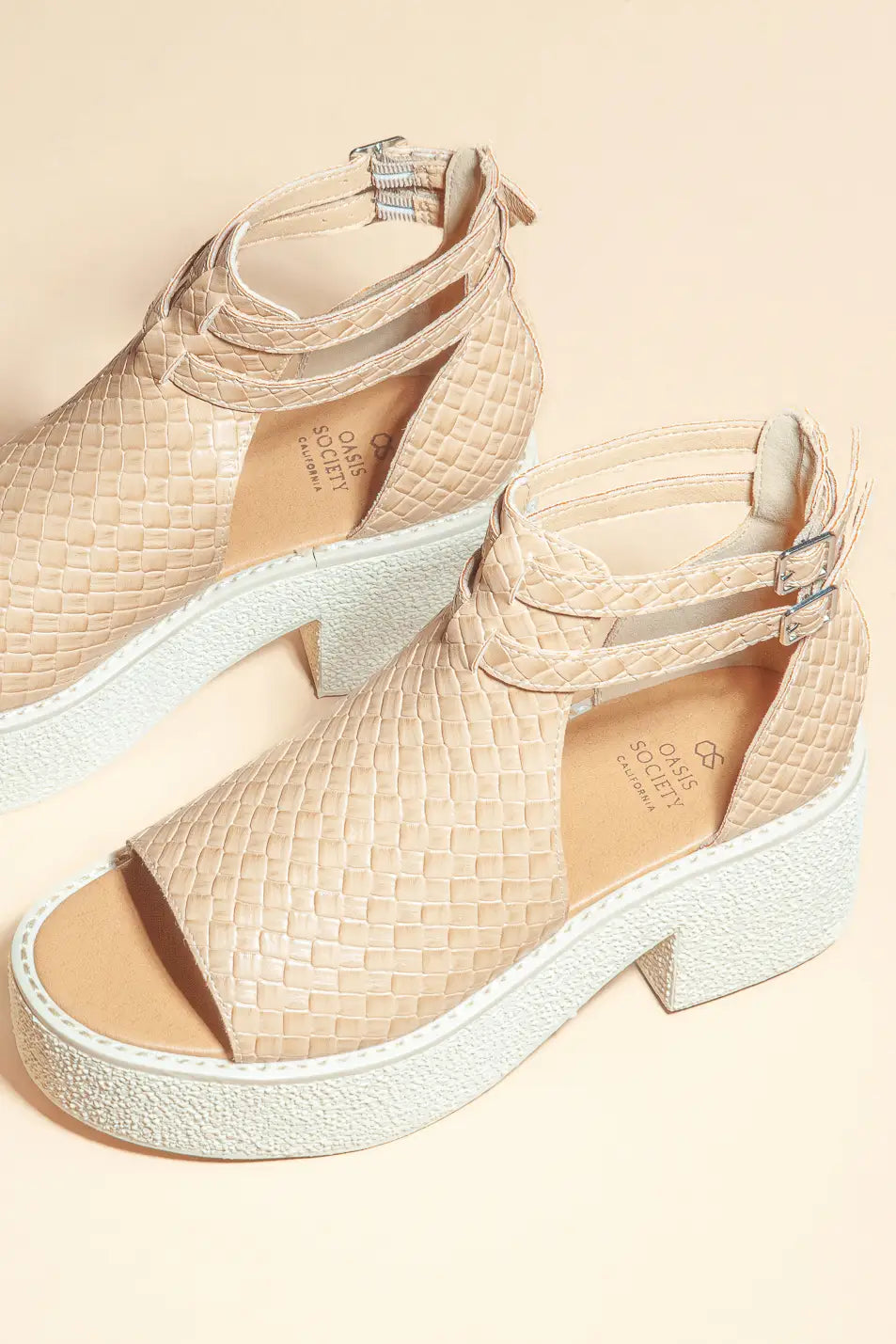 Elizabeth Heeled Sandals in Tan - FINAL SALE