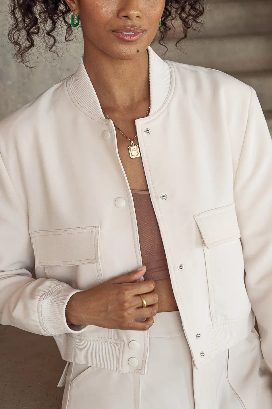 Jocelyn Jacket in Cream - FINAL SALE