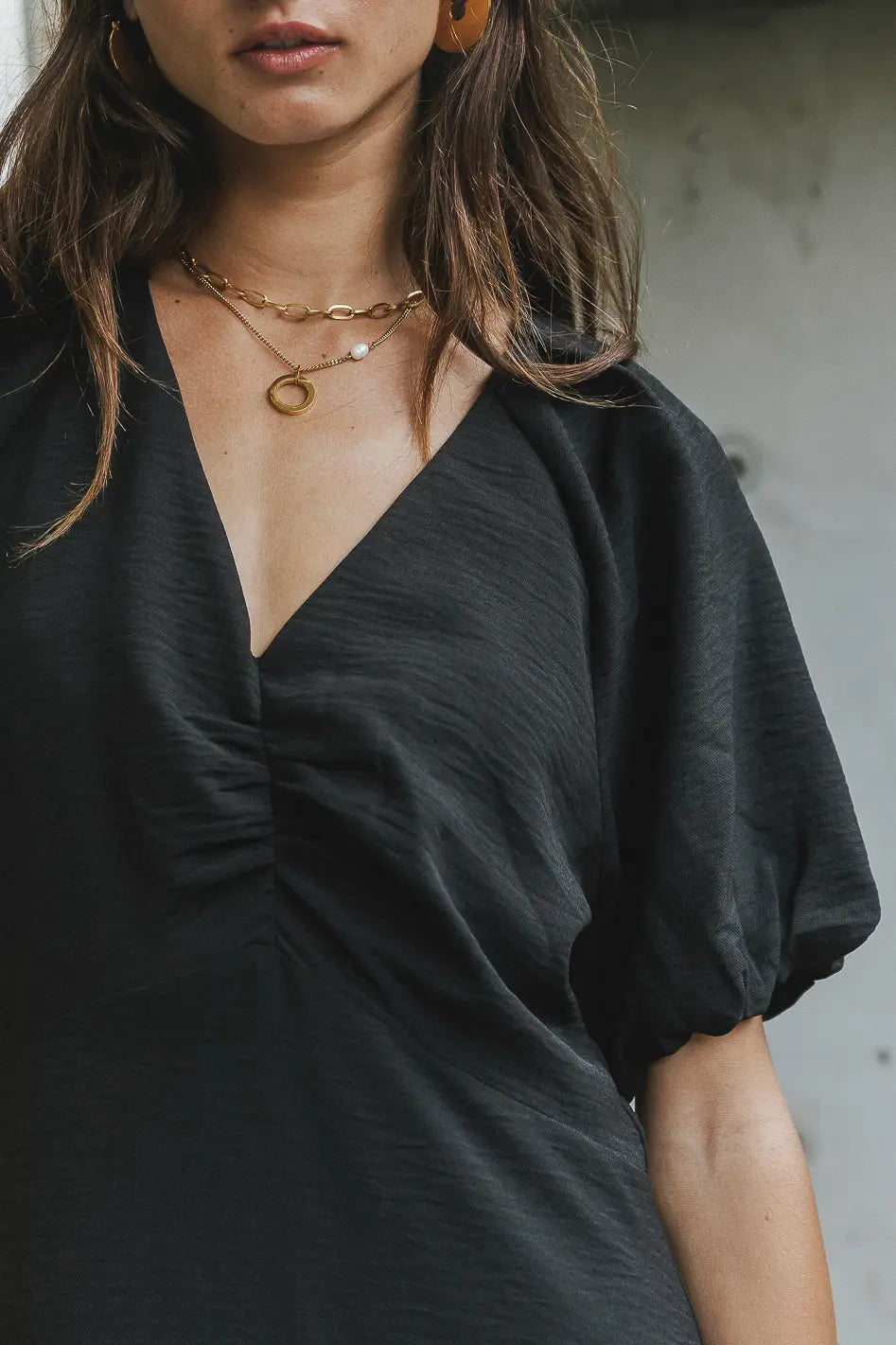 Maeve Midi Dress in Black - FINAL SALE