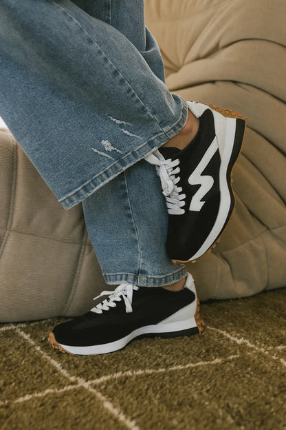 Steve Madden Campo Sneakers in Black - FINAL SALE