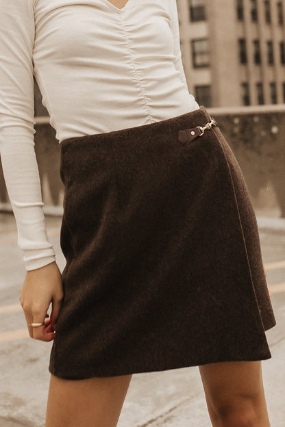 Kisha Wool Blend Skirt - FINAL SALE