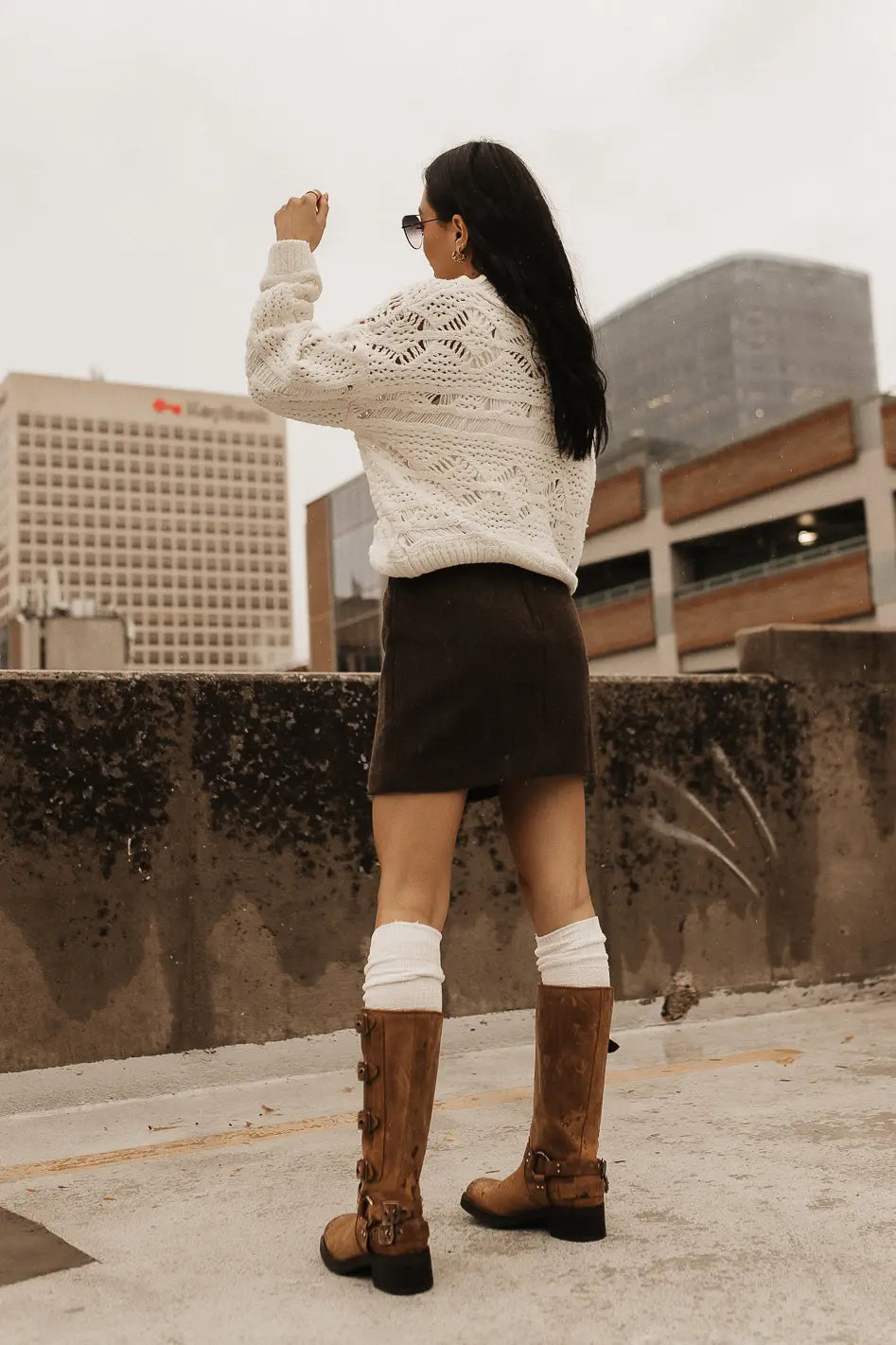 Kisha Wool Blend Skirt - FINAL SALE