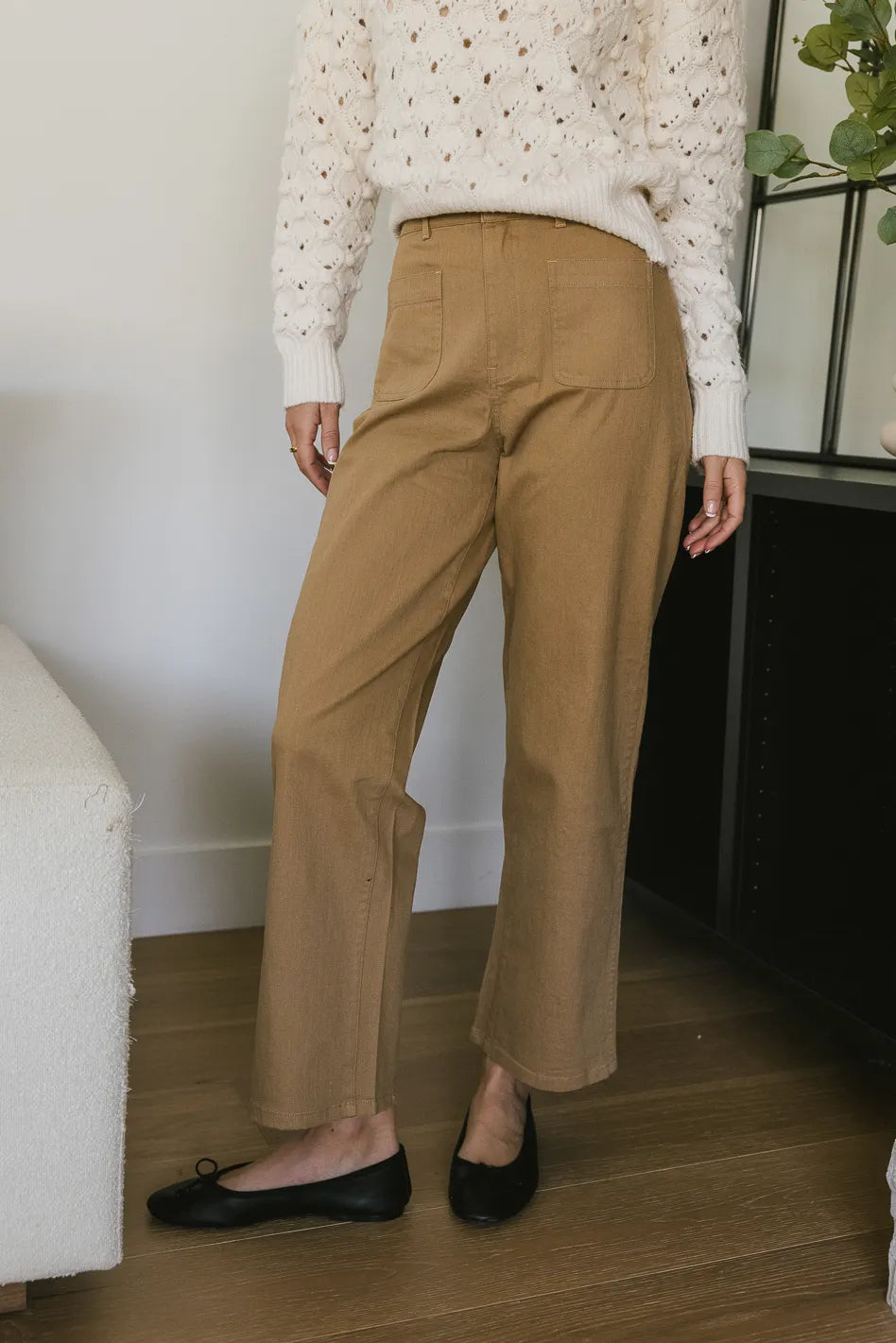 Magnolia Straight Leg Pants in Tan - FINAL SALE