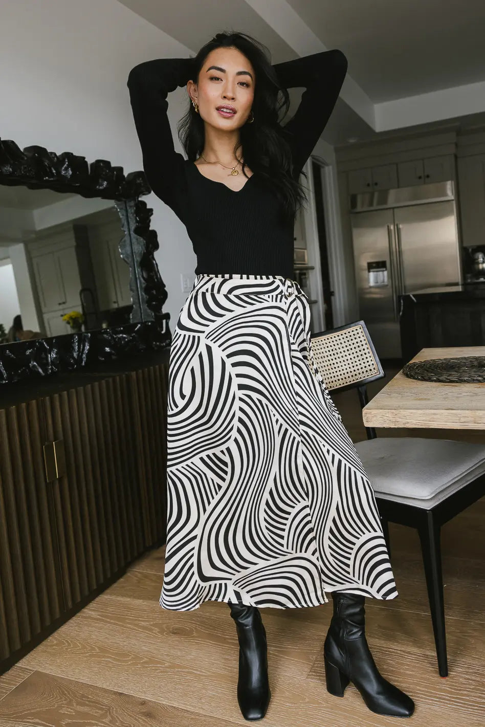 Lydia Abstract Skirt - FINAL SALE