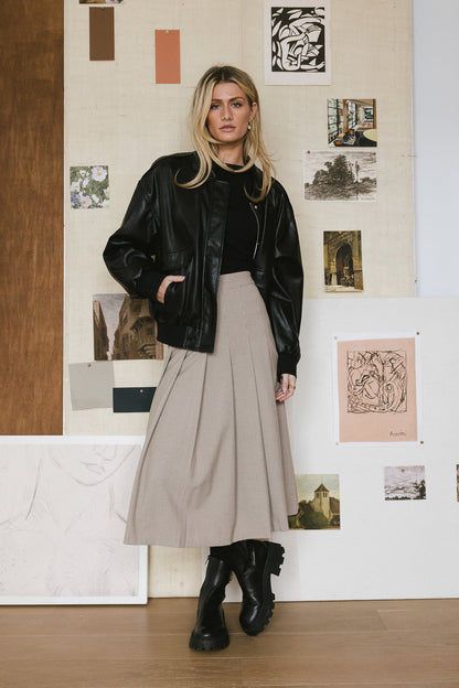 Call Me Back Vegan Jacket in Black - FINAL SALE