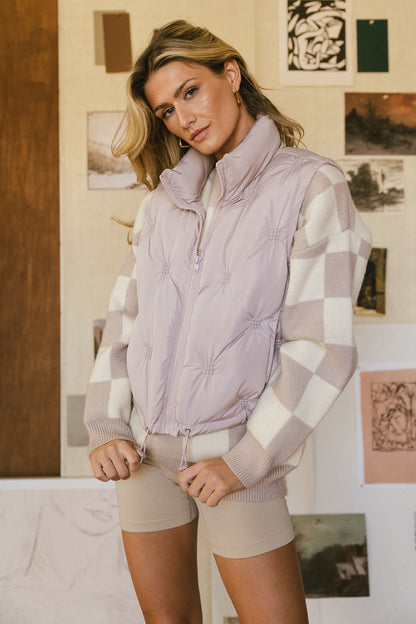 Sammy Puffer Vest in Rose - FINAL SALE