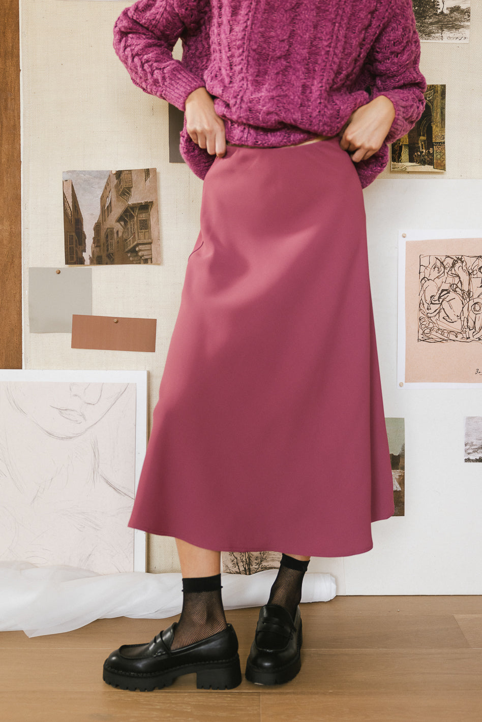 Kamila Skirt in Mauve - FINAL SALE