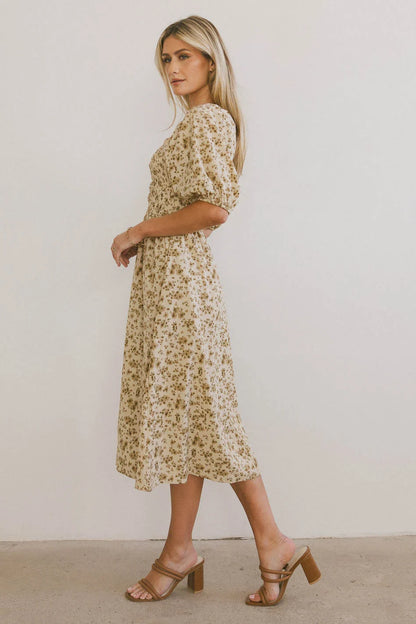 Justine Smocked Midi Dress - FINAL SALE