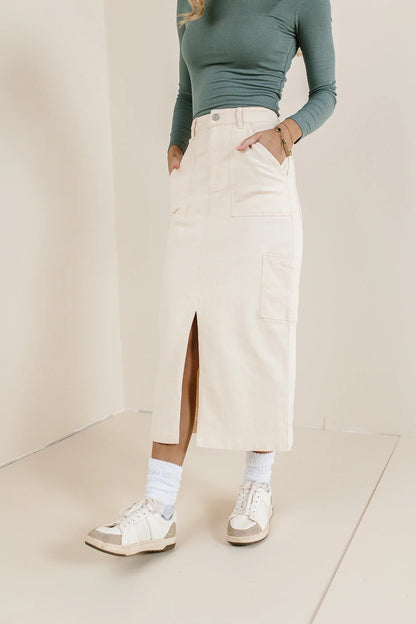 Khloe Cargo Denim Skirt - FINAL SALE