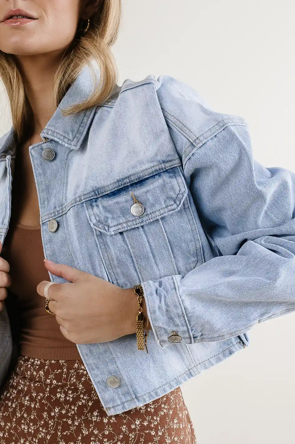 True Cropped Denim Jacket - FINAL SALE