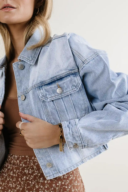 True Cropped Denim Jacket - FINAL SALE