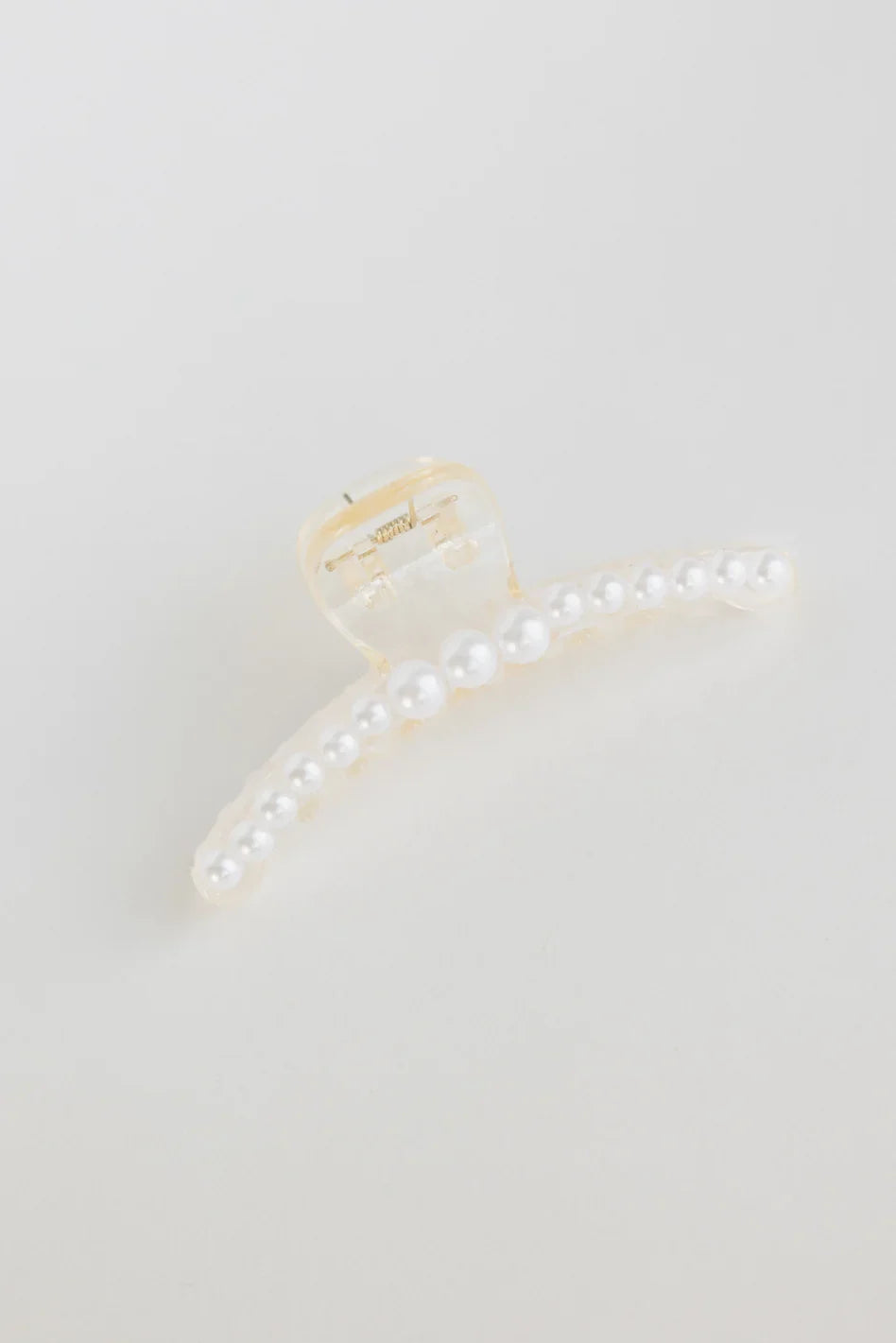 White Pearl Claw Clip in Large - FINAL SALE