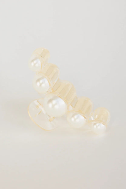 Oversized Pearl Claw Clip in Large - FINAL SALE