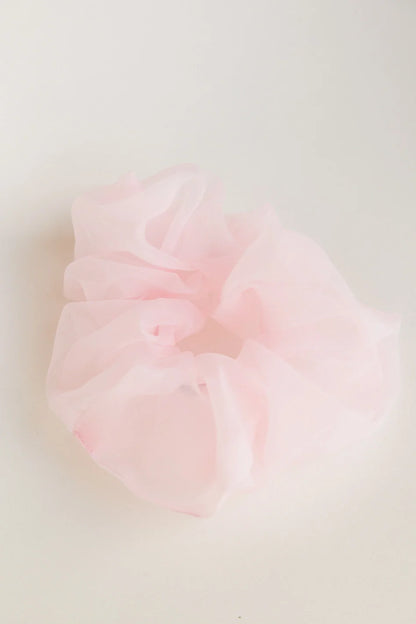 Organza Oversized Scrunchie in Pink - FINAL SALE
